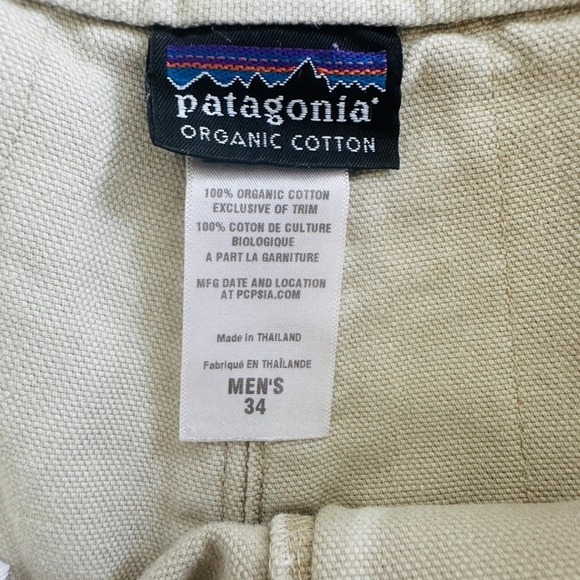 Patagonia Stand Up Shorts Mens 34 Khaki 5" Inseam Cotton Canvas 2011 - Picture 8 of 10